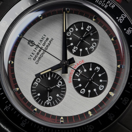 Ocean One Vintage Chronograph black mat DLC silver